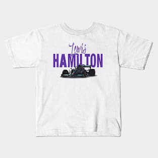 Lewis Hamilton Racing Car Kids T-Shirt